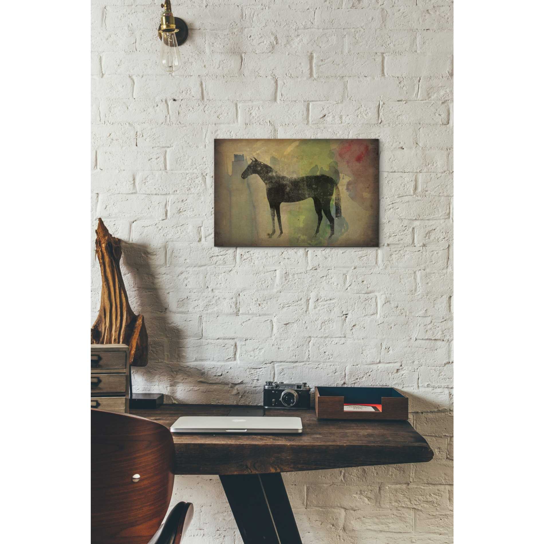 'Cheval Noir v2' by Ryan Fowler, Canvas Wall Art,12 x 18