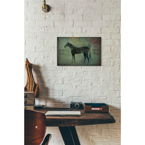'Cheval Noir v1' by Ryan Fowler, Canvas Wall Art,12 x 18