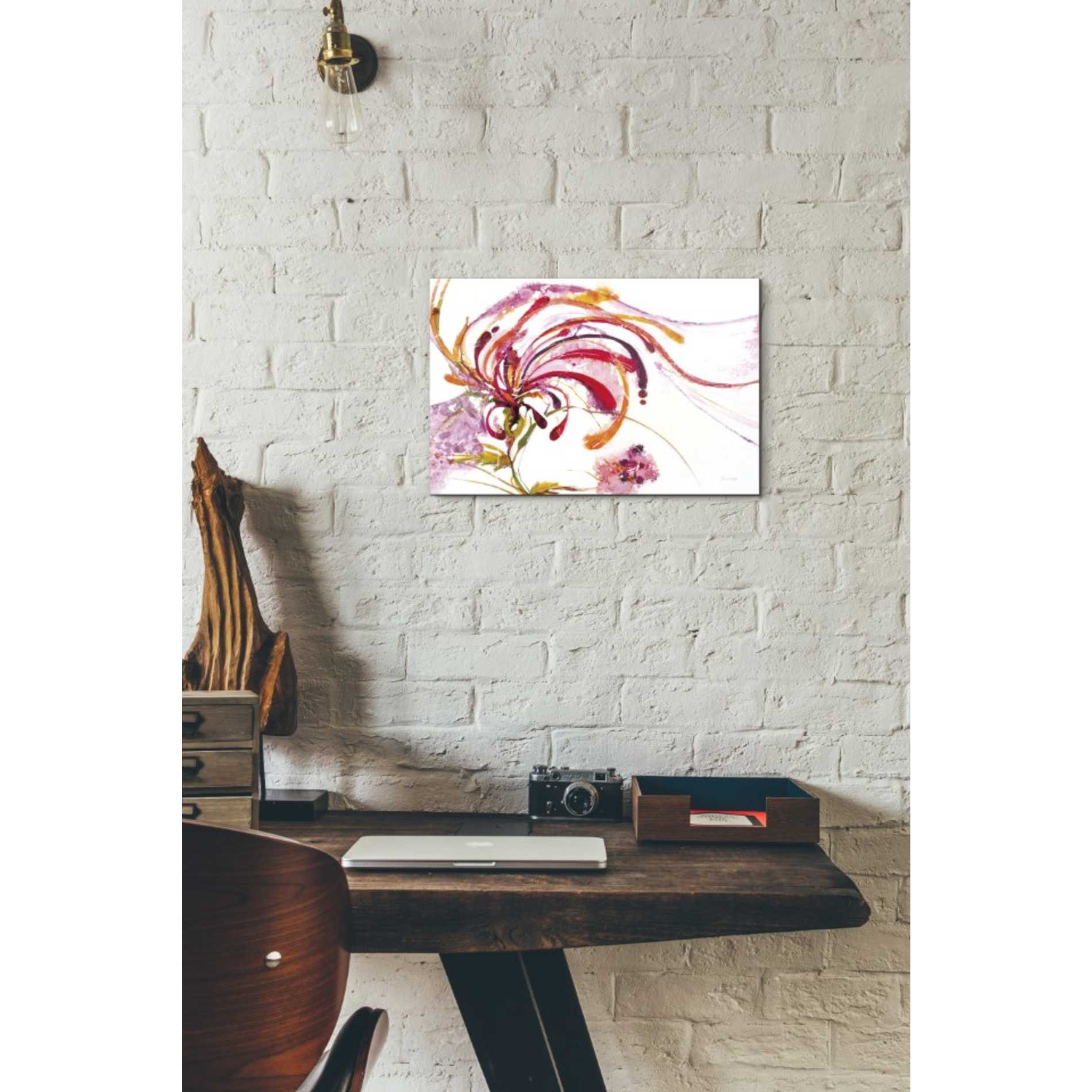 'Moving and Shaking Bright on White Crop' by Jan Griggs, Giclee Canvas Wall Art
