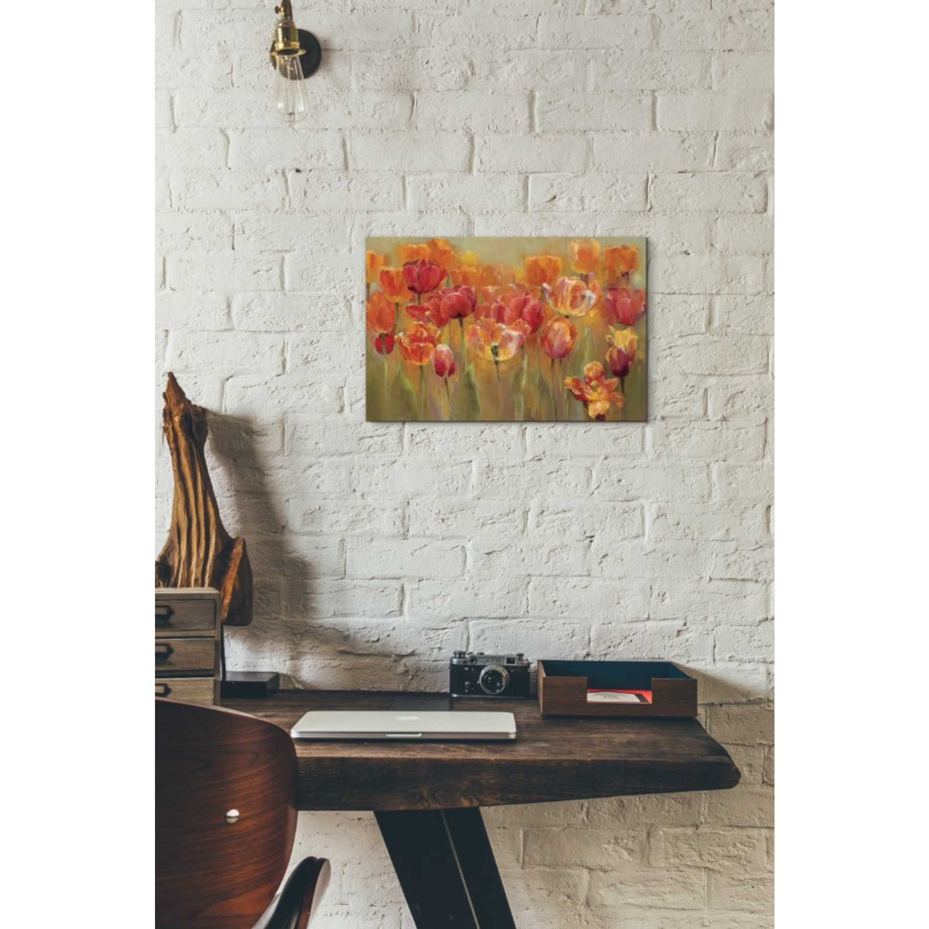 'Tulips in the Midst III' by Marilyn Hageman, Canvas Wall Art,18 x 12