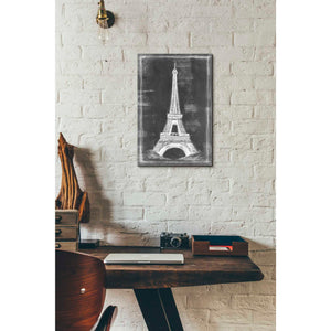 'European Icon Blueprint I' by Ethan Harper Canvas Wall Art,12 x 18