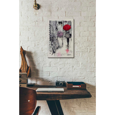 Image of 'Amsterdam Walk' by Loui Jover, Canvas Wall Art,12 x 18