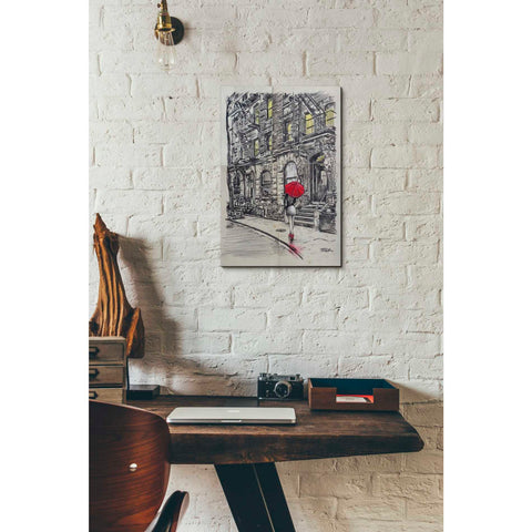 Image of 'Burrough Walk' by Loui Jover, Canvas Wall Art,12 x 18
