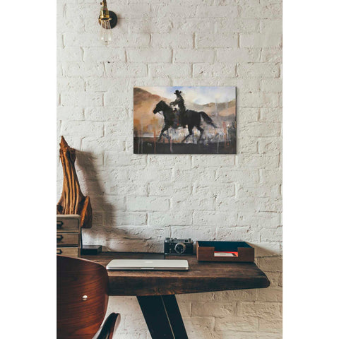 Image of 'The Chase' by Oscar Alvarez Pardo, Canvas Wall Art,18 x 12
