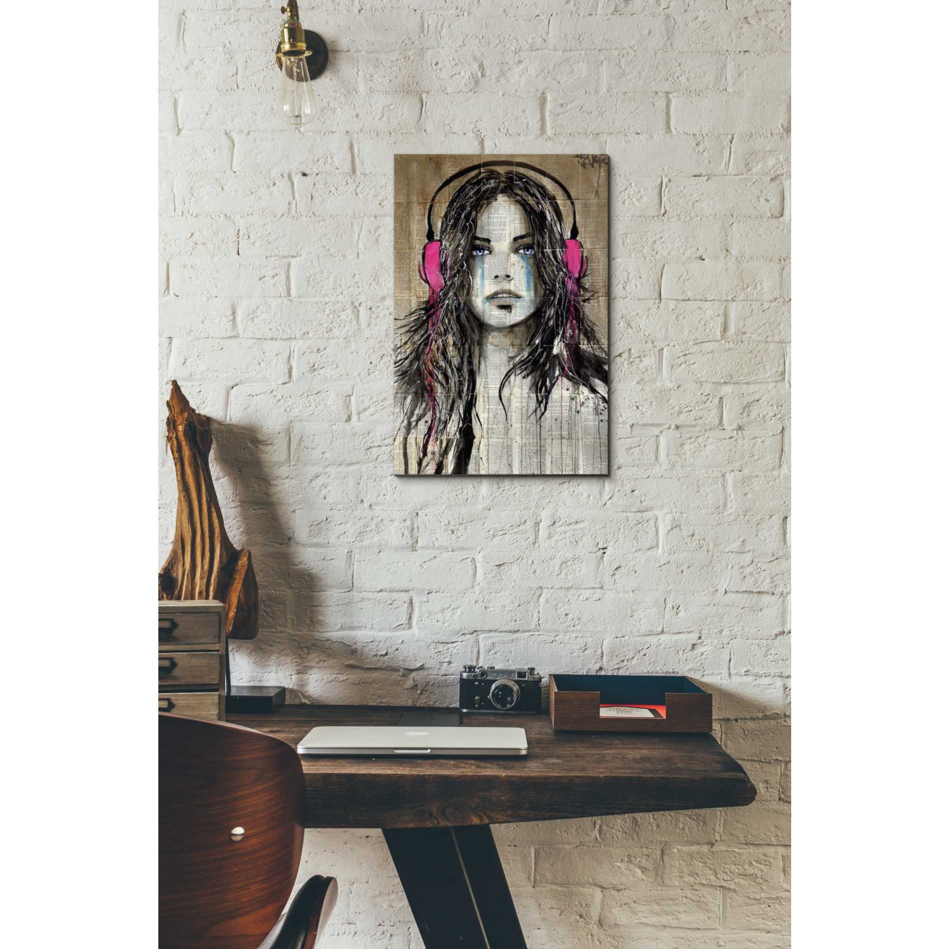 'Wired for Sound' by Loui Jover, Canvas Wall Art,12 x 18