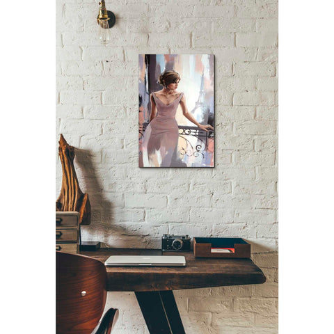 Image of 'Evening in Paris' by Alexander Gunin, Canvas Wall Art,12 x 18