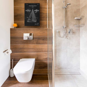 'Sailboat Blueprint Patent Chalkboard' Canvas Wall Art,12 x 18
