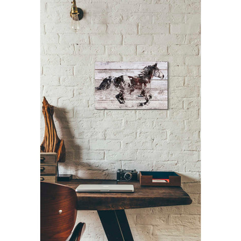 Image of 'Running Arabian Horse' by Irena Orlov, Canvas Wall Art,18 x 12