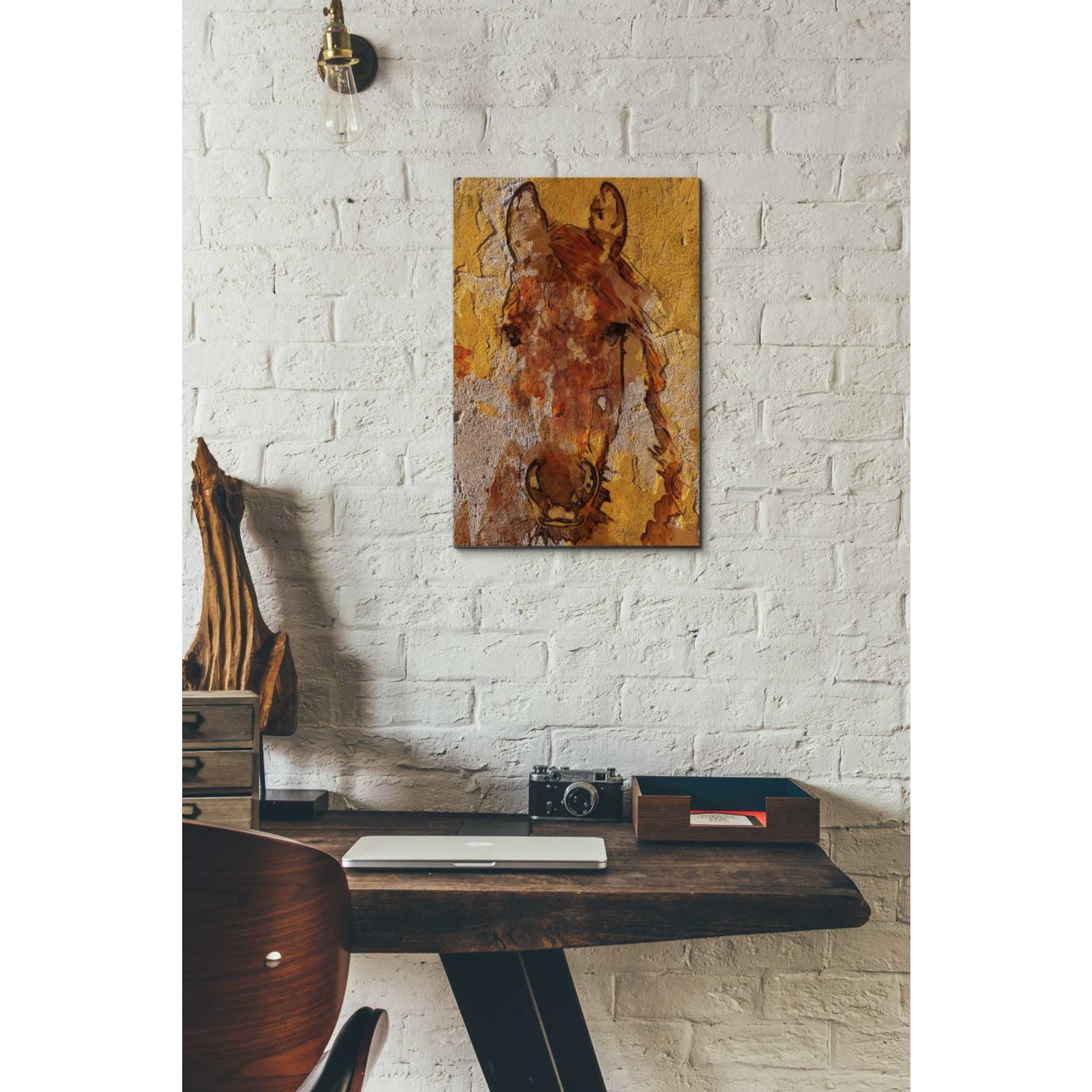 'Yellow Horse' by Irena Orlov, Canvas Wall Art,12 x 18