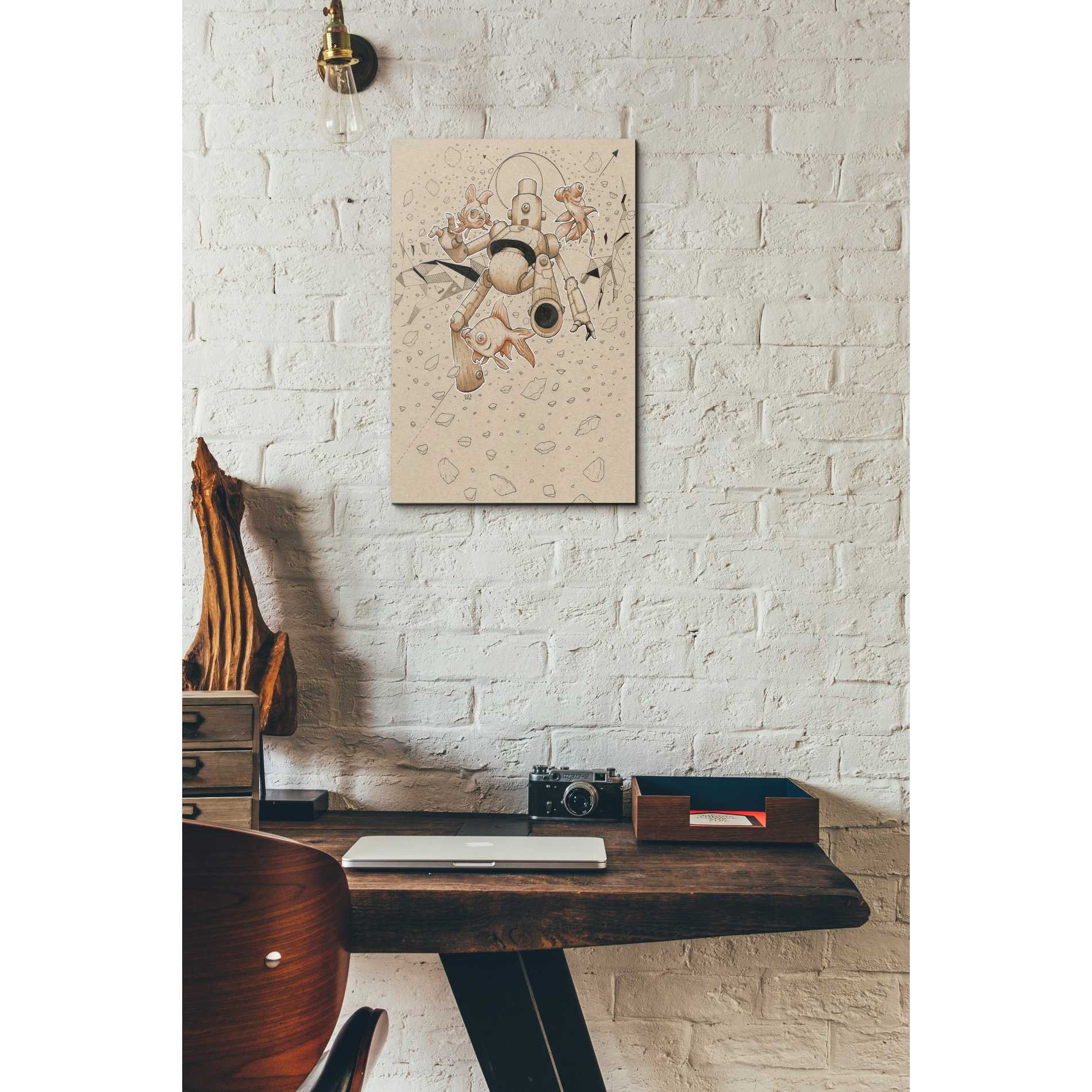 'Float Bot Fish' by Craig Snodgrass, Canvas Wall Art,12 x 18