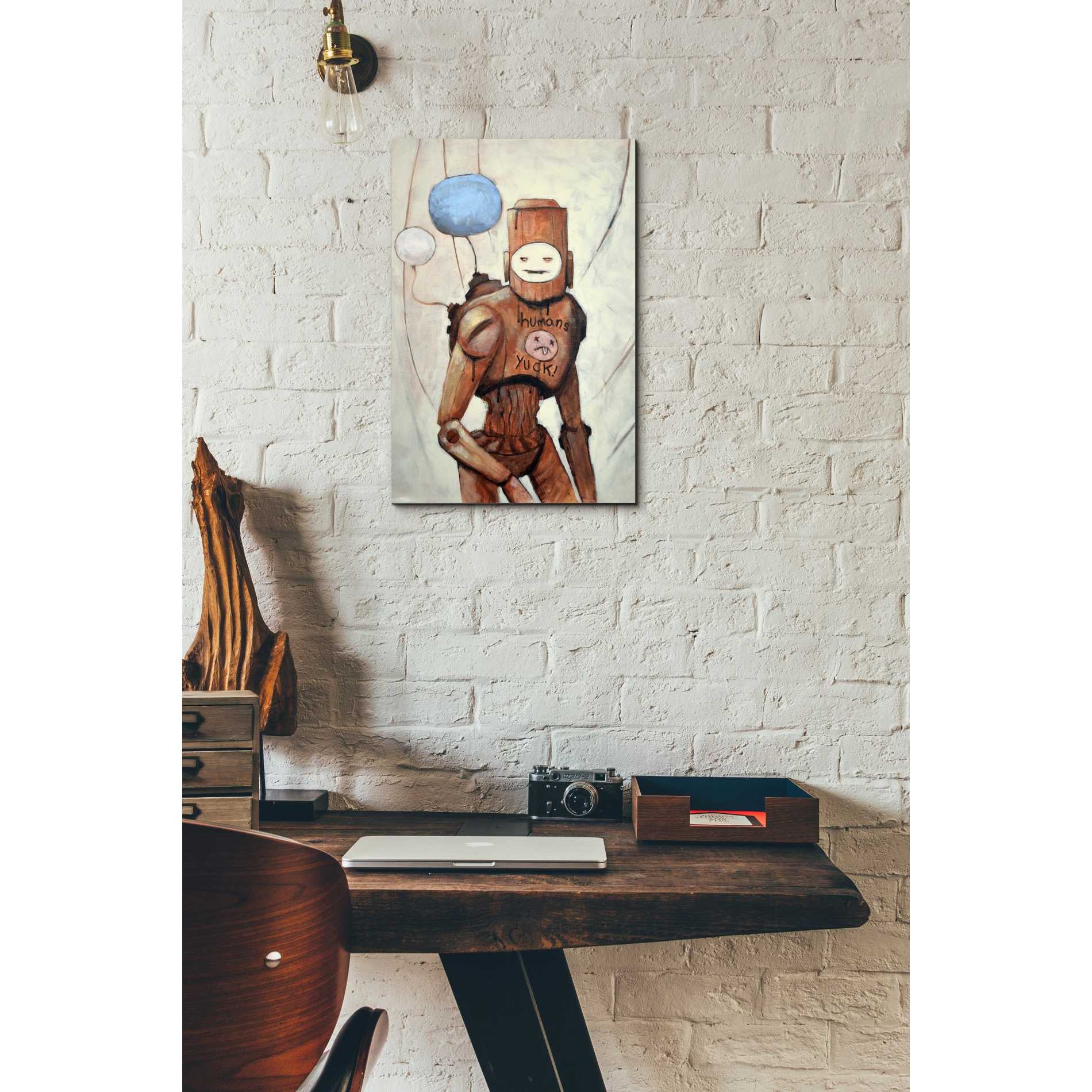 'Humans Yuck!' by Craig Snodgrass, Canvas Wall Art,12 x 18