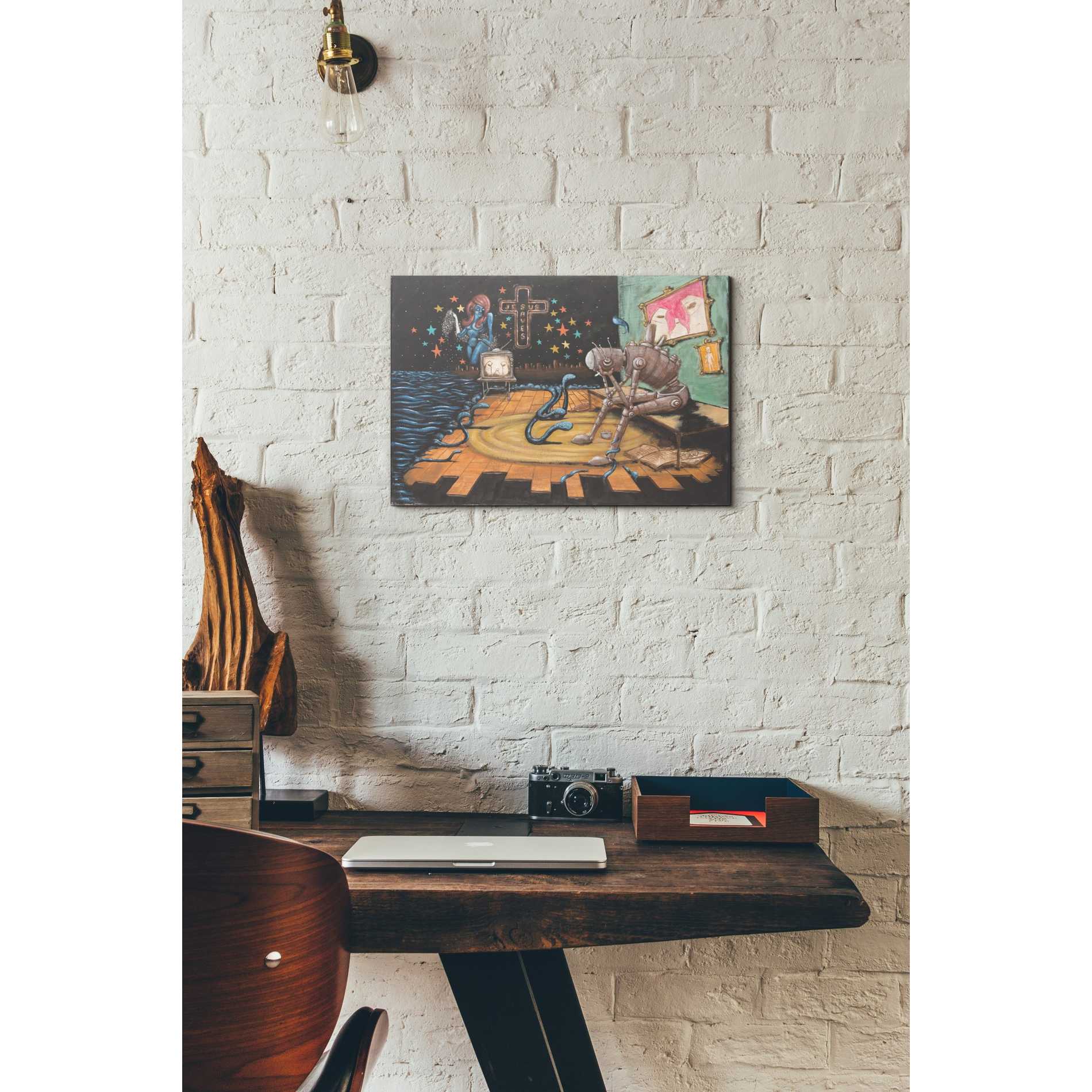 'Jesus Saves' by Craig Snodgrass, Canvas Wall Art,12 x 18