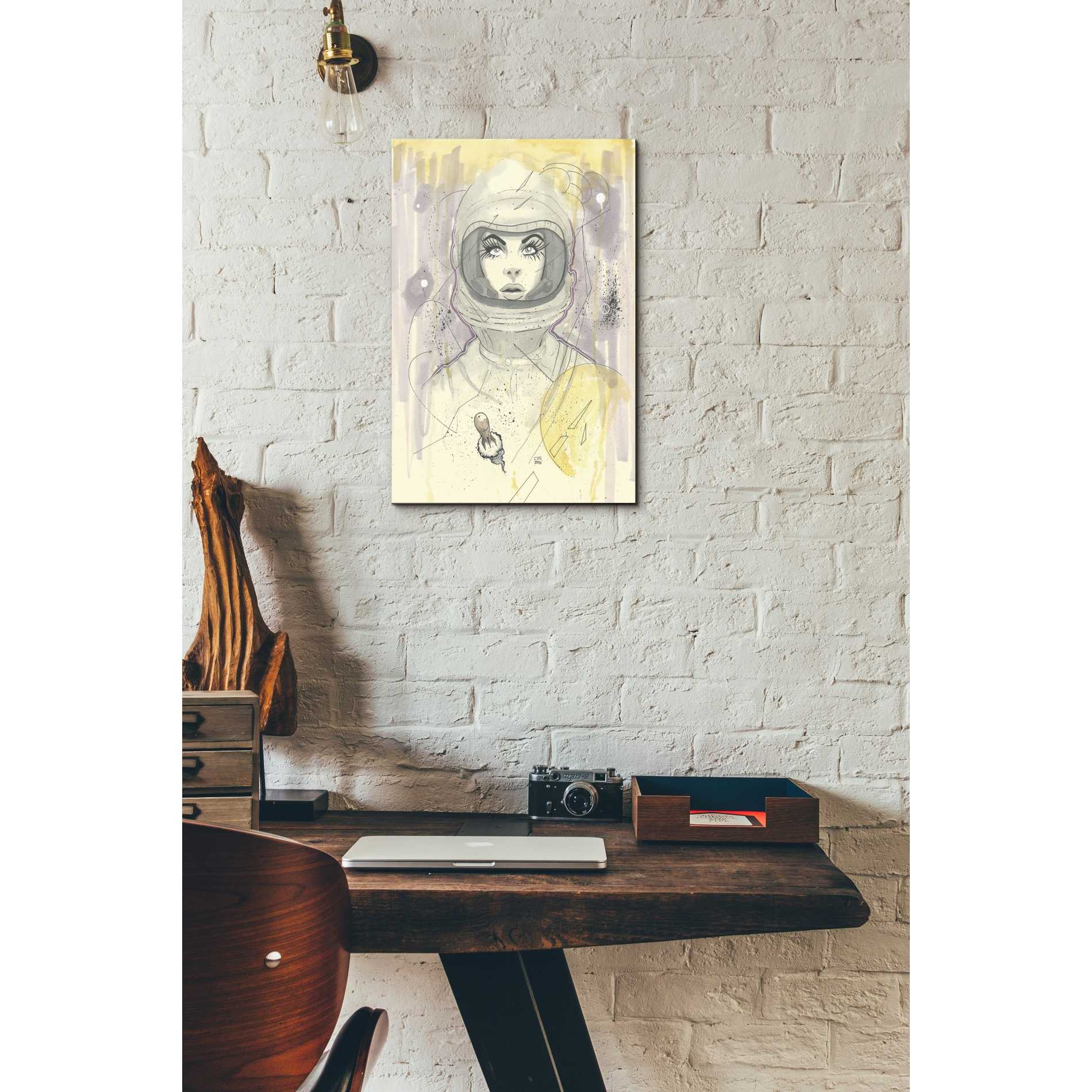 'Space Queen Gold' by Craig Snodgrass, Canvas Wall Art,12 x 18