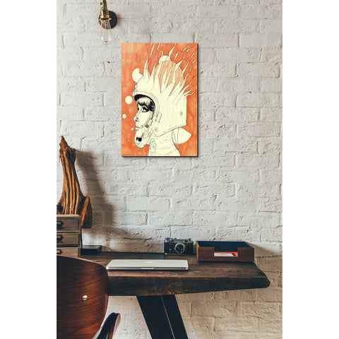 Image of 'Space Queen Fire' by Craig Snodgrass, Canvas Wall Art,12 x 18