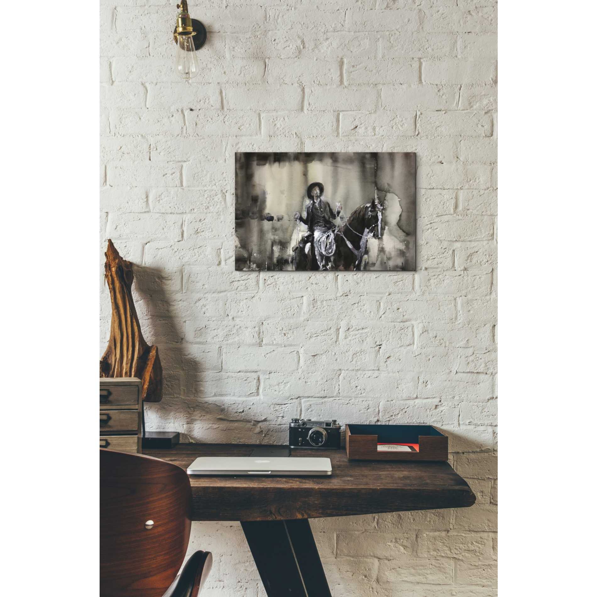 'Wrangle' by Oscar Alvarez Pardo, Canvas Wall Art,18 x 12