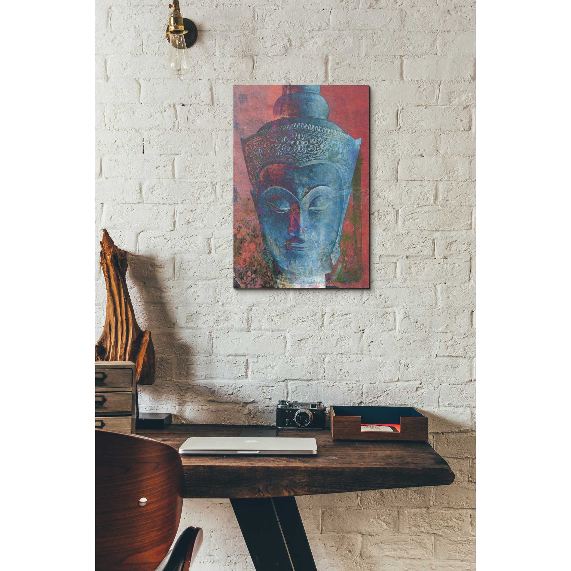 'Blue Buddha Head' by Elena Ray Canvas Wall Art,12 x 18