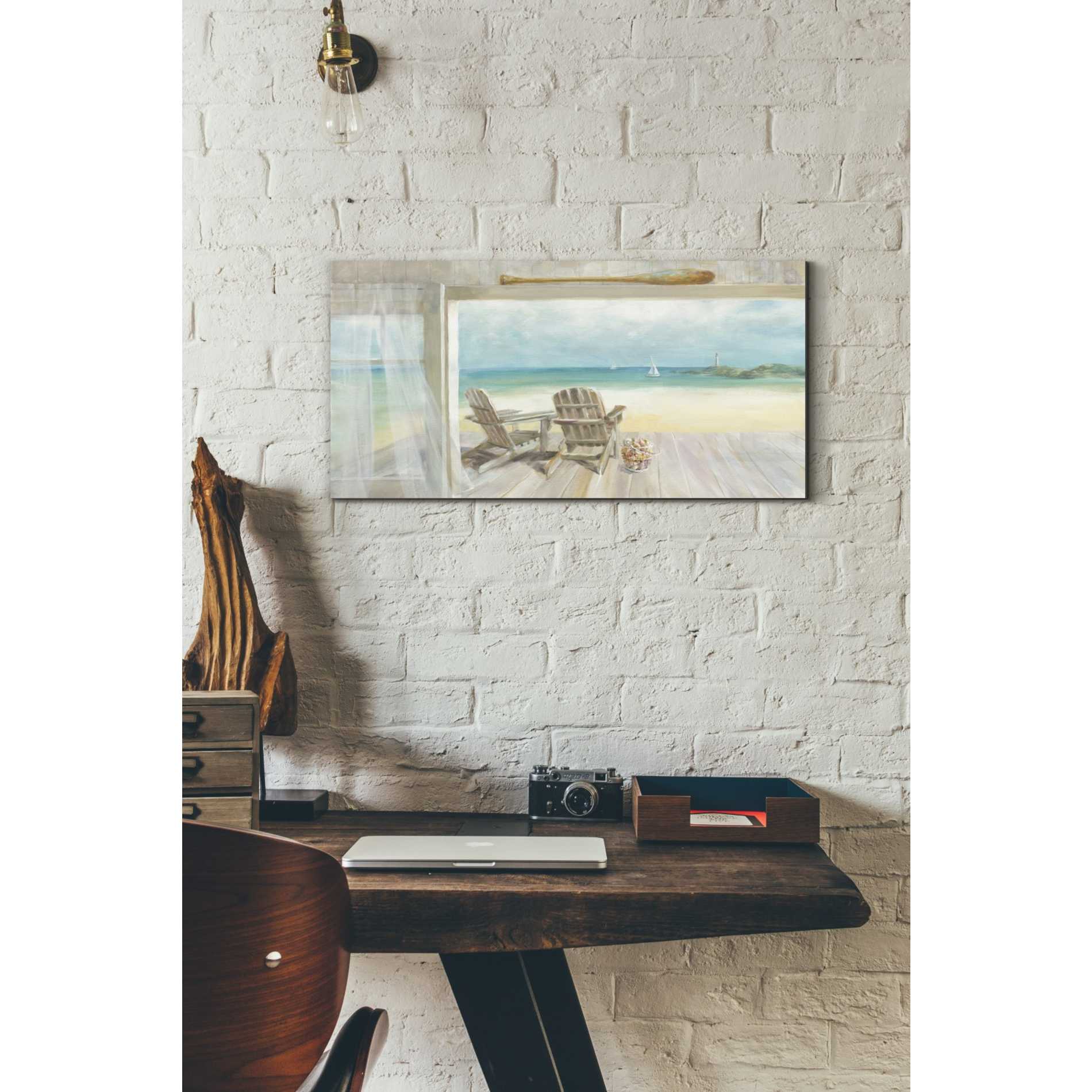 'Seaside Morning 2' by Danhui Nai, Canvas Wall Art,12 x 24
