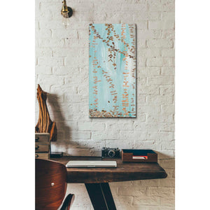 'Trailing Vines III Blue' by Candra Boggs, Canvas Wall Art,12 x 24