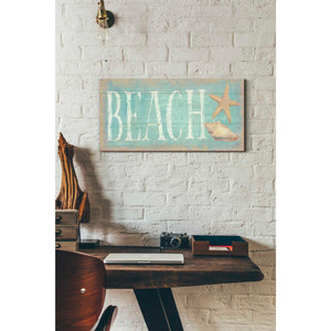 'Pastel Beach' by Daphne Brissonet, Canvas Wall Art,12 x 24