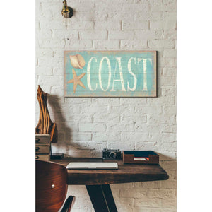 'Pastel Coast' by Daphne Brissonet, Canvas Wall Art,12 x 24