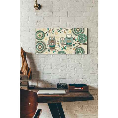 Image of 'Cool Feathers V' by Veronique Charron, Canvas Wall Art,24 x 12