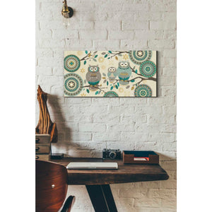 'Cool Feathers V' by Veronique Charron, Canvas Wall Art,24 x 12