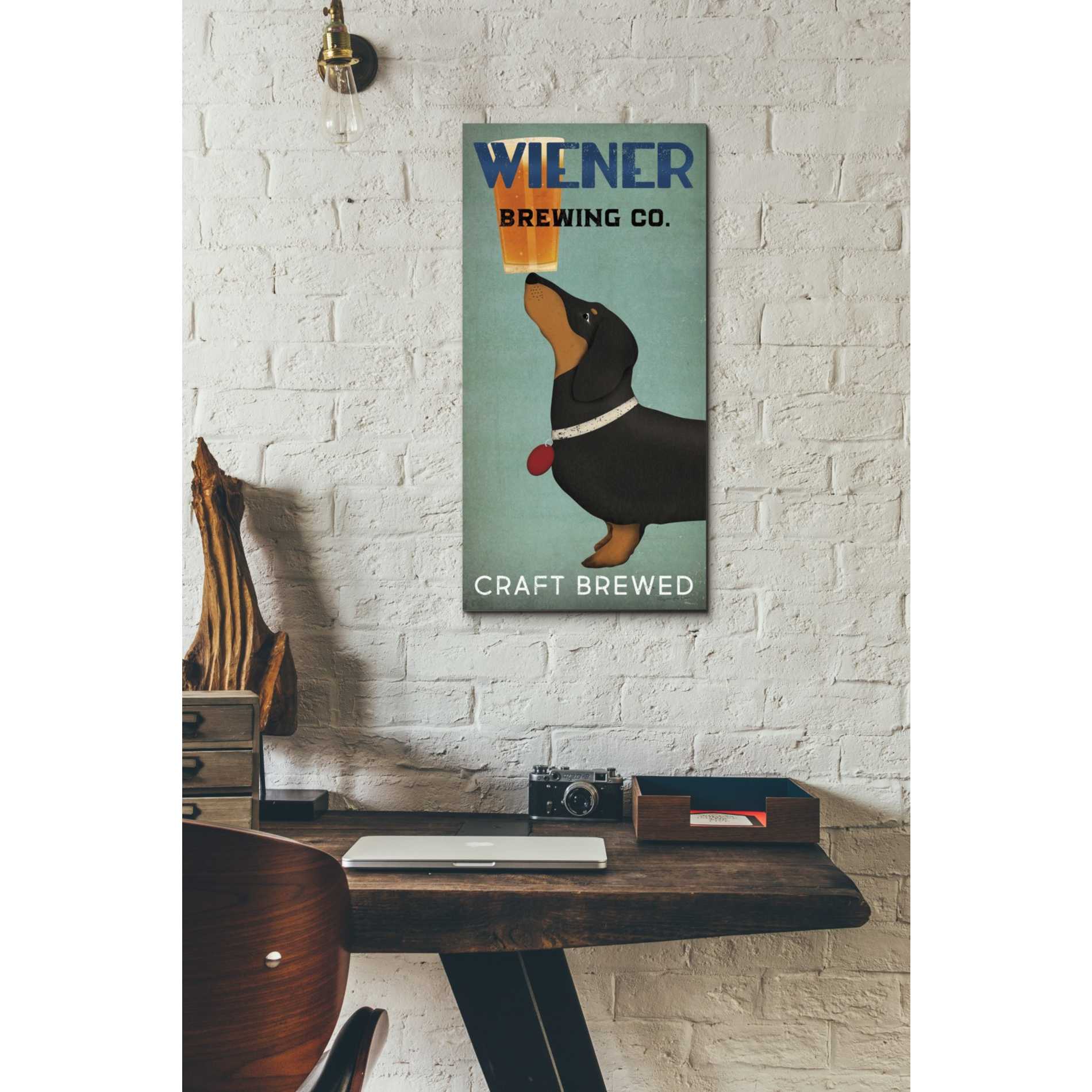 'Wiener Brewing Co' by Ryan Fowler, Canvas Wall Art,12 x 24
