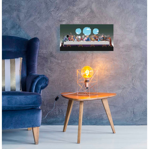 Image of 'The Cat's Last Supper' Canvas Wall Art,24 x 12