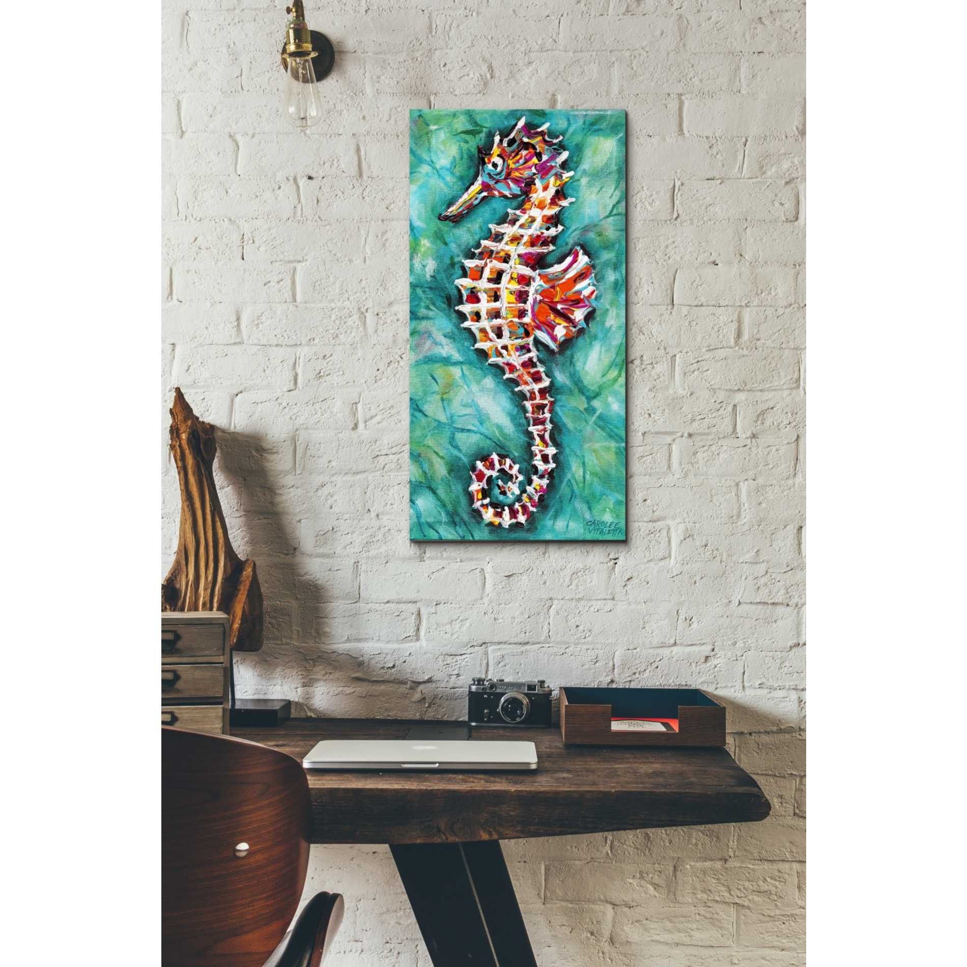 'Radiant Seahorse II' by Carolee Vitaletti Giclee Canvas Wall Art