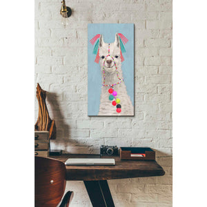 'Adorned Llama II' by Victoria Borges Canvas Wall Art,12 x 24