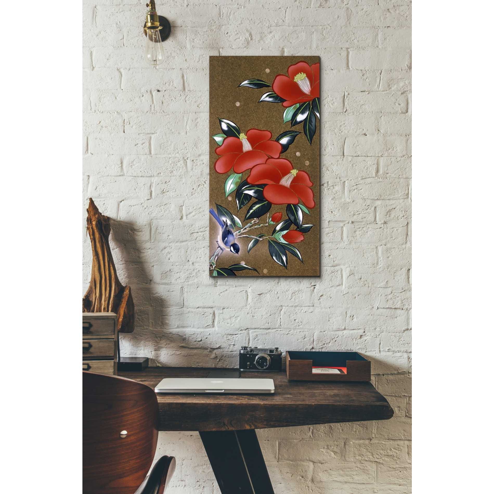 'Camellia L' by Zigen Tanabe, Giclee Canvas Wall Art
