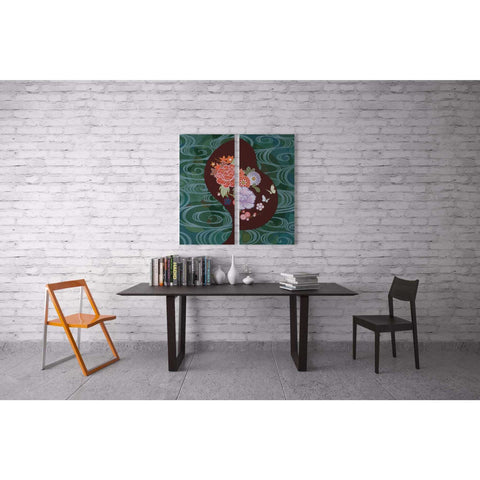 Image of 'Running Water I' by Zigen Tanabe, Canvas Wall Art,12 x 24
