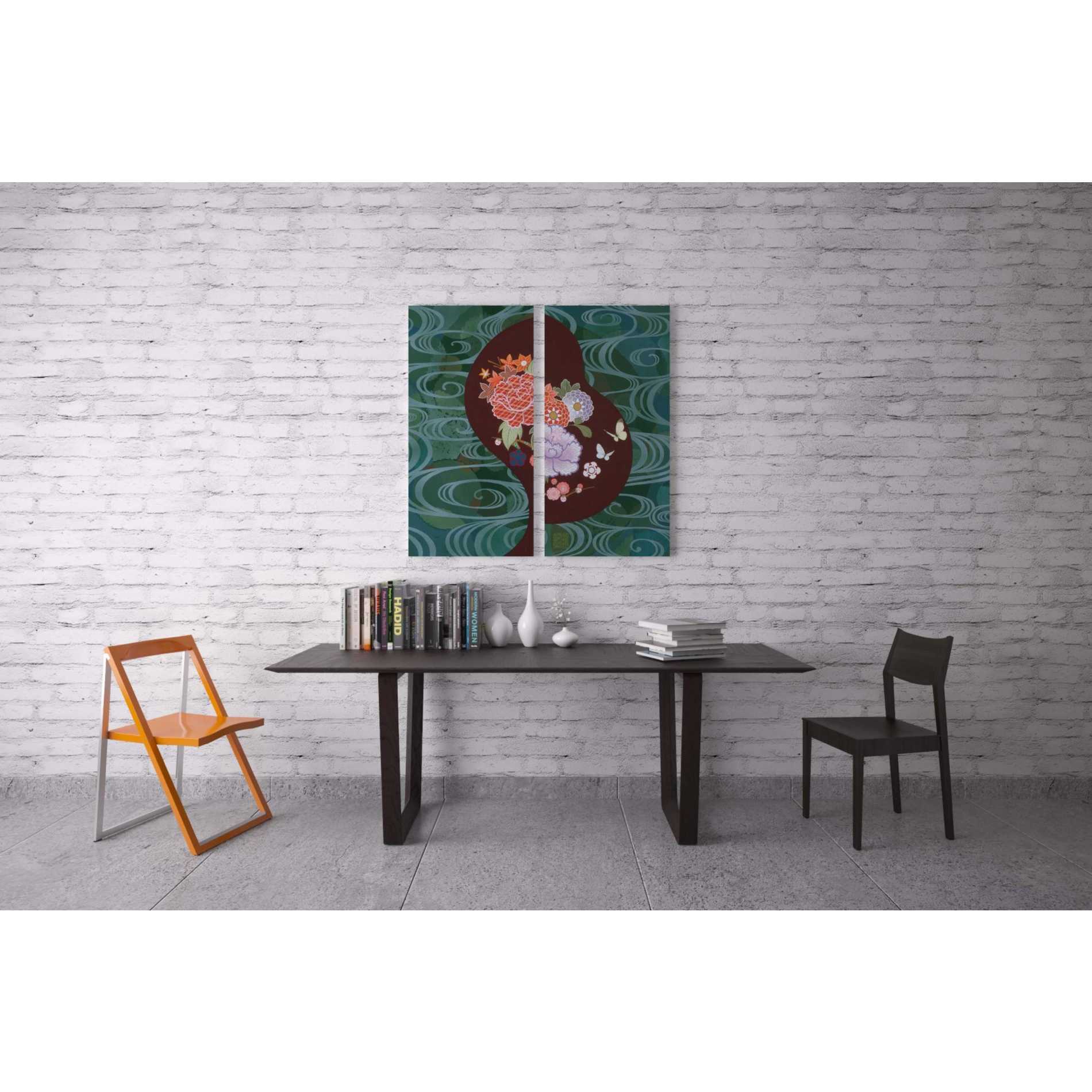 'Running Water II' by Zigen Tanabe, Giclee Canvas Wall Art