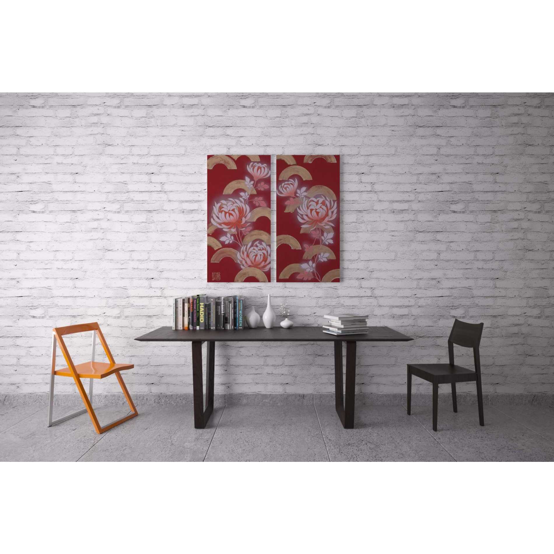 'Chrysanthemum II' by Zigen Tanabe, Giclee Canvas Wall Art