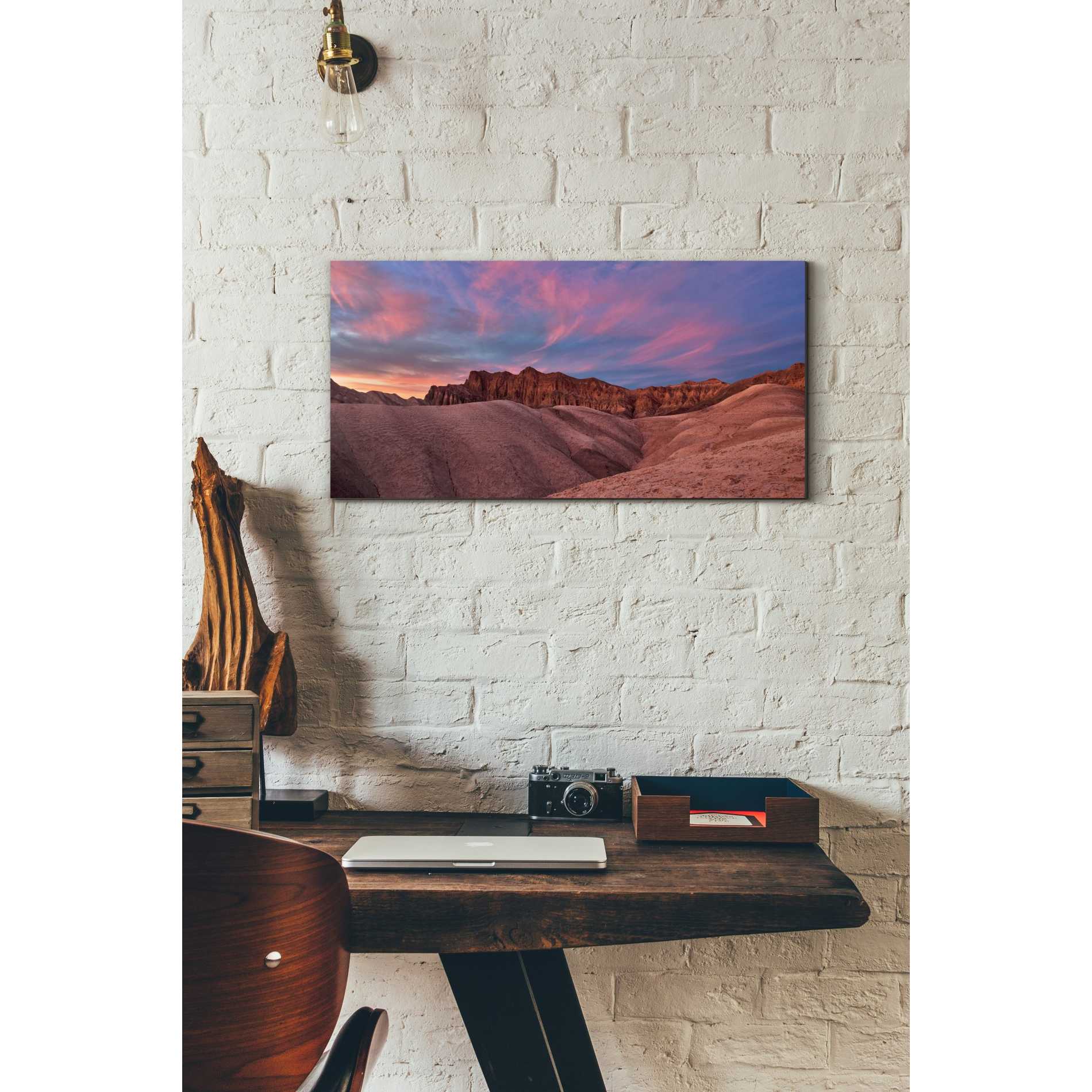 'Ruby Sunset,' Canvas Wall Art,12 x 24
