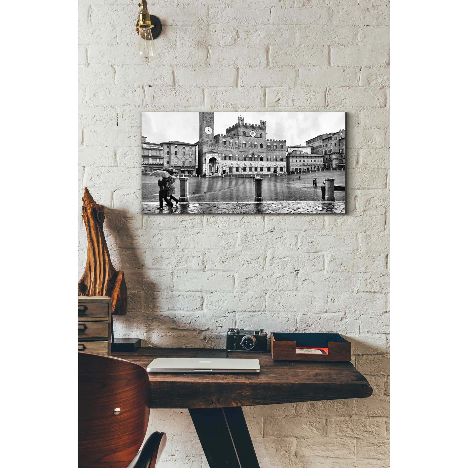 'At Main Square,' Canvas Wall Art,12 x 24