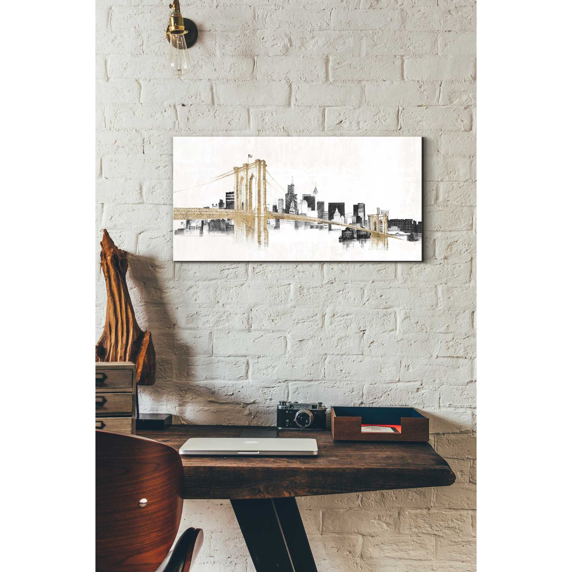 'Skyline Crossings' by Avery Tillmon, Canvas Wall Art,12 x 24