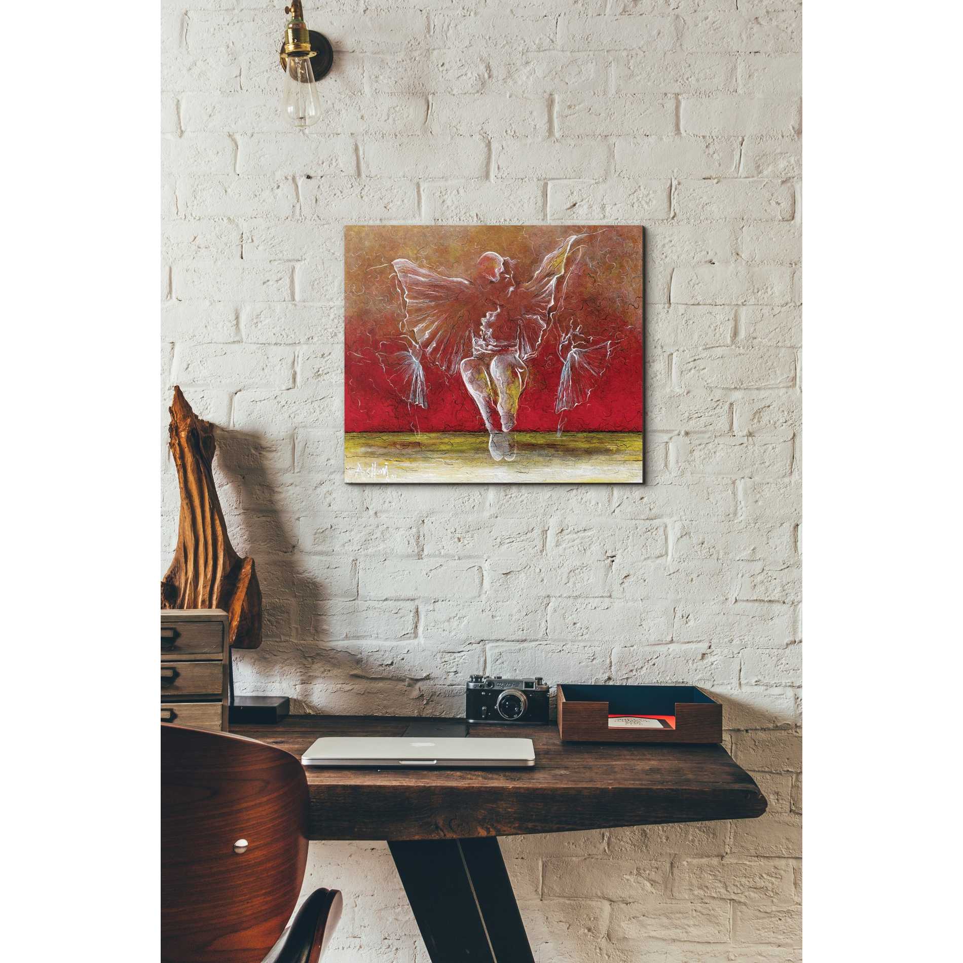 'The Dance of Baci' by Samedin Asllani, Canvas Wall Art,16 x 18