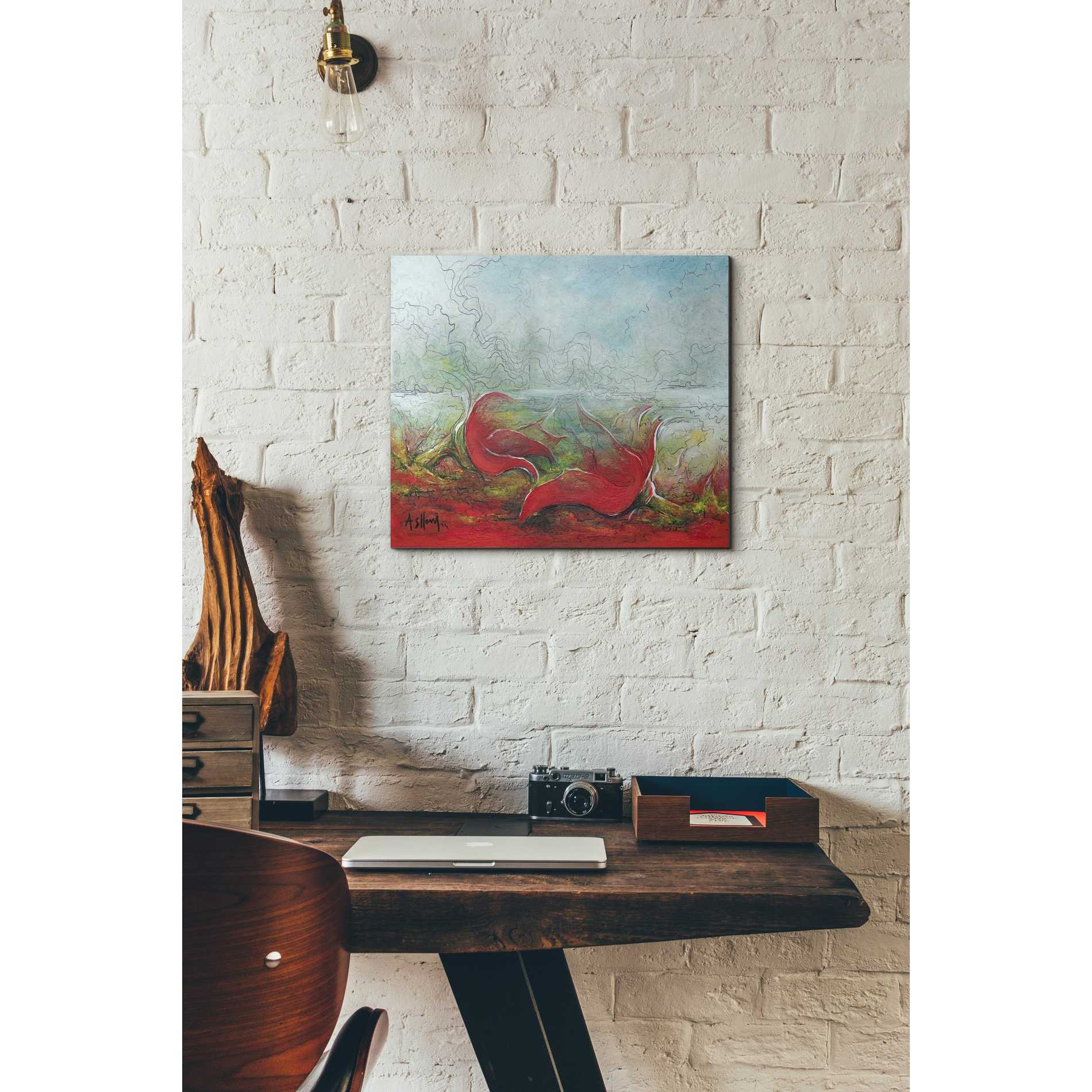 'Flower Love' by Samedin Asllani, Canvas Wall Art,16 x 18