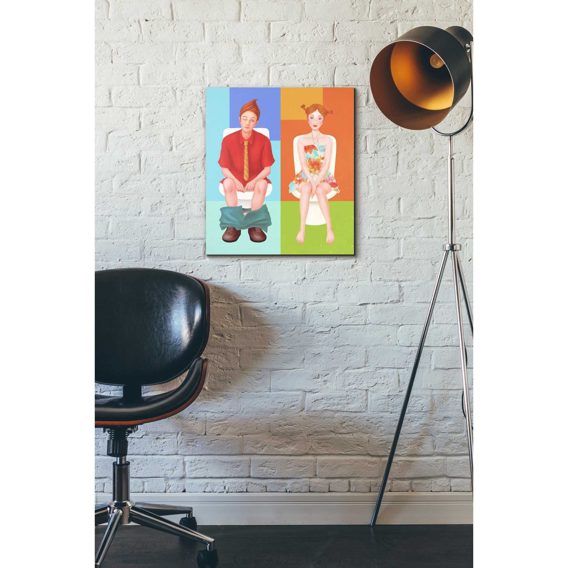 'Boy Meets Girl' by Sai Tamiya, Canvas Wall Art,16 x 18