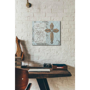 'Faith Hope Love' by Lisa Audit, Canvas Wall Art,,16 x 18