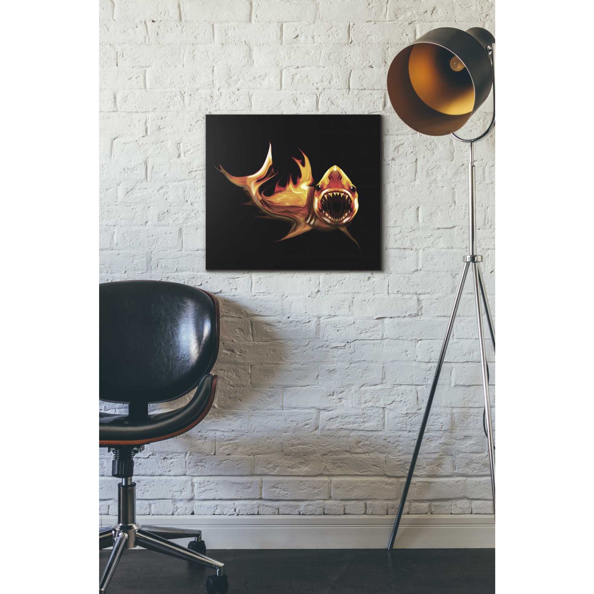 'White Shark' by Michael StewArt, Canvas Wall Art,16 x 18