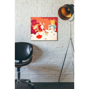 'Alice's Tea Party' by Sai Tamiya, Canvas Wall Art,18 x 16