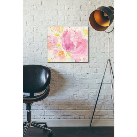 Image of 'Spring Abstracts Florals II' by Albena Hristova, Canvas Wall Art,18 x 16