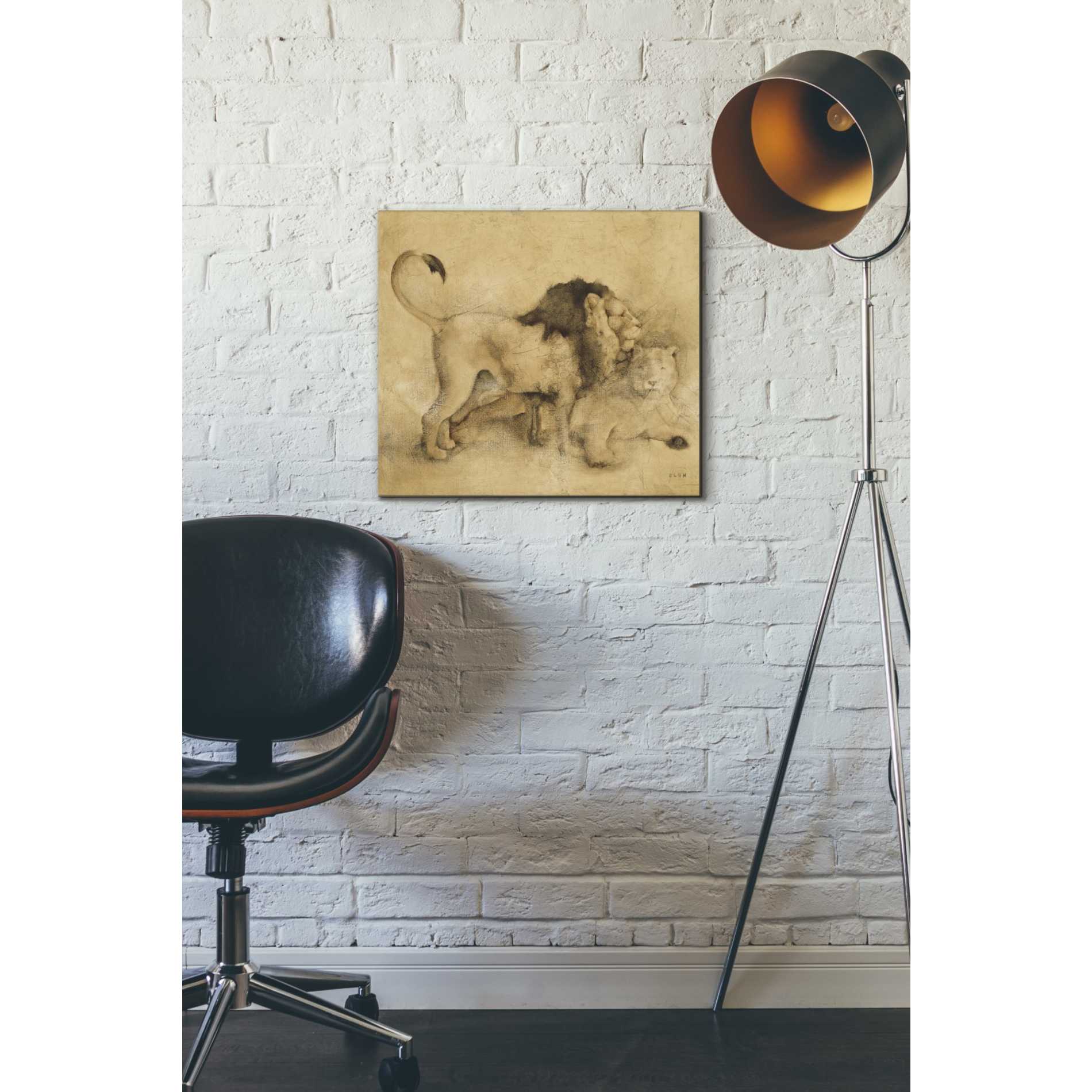 'Global Lions Light Crop' by Cheri Blum, Canvas Wall Art,16 x 18