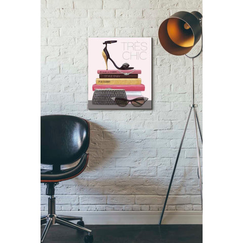 Image of 'Paris Style III Gold and Black' by Marco Fabiano, Canvas Wall Art,16 x 18