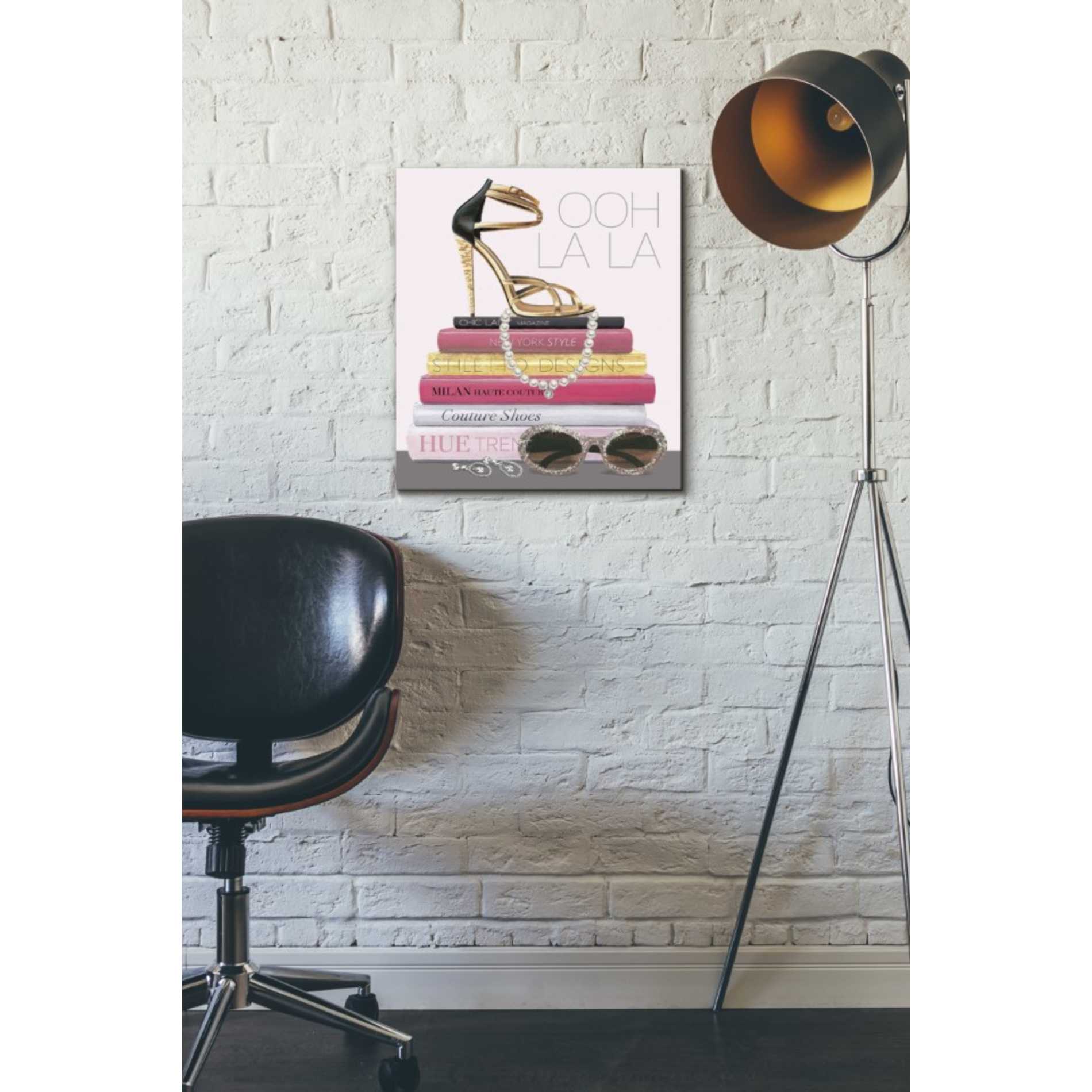 'Paris Style I Gold and Black' by Marco Fabiano, Canvas Wall Art,16 x 18