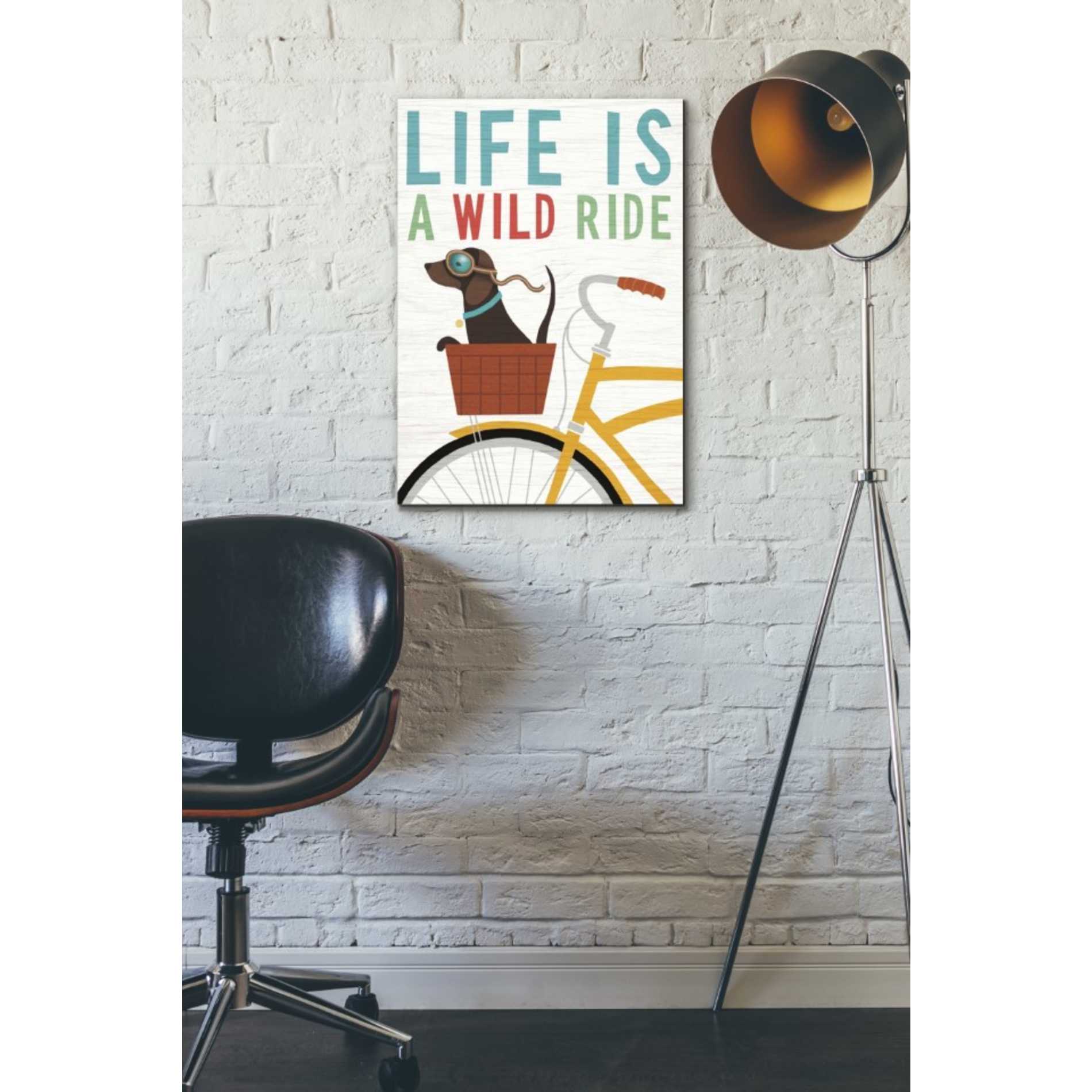 'Beach Bums Dachshund Bicycle I Life' by Michael Mullan, Canvas Wall Art,16 x 18