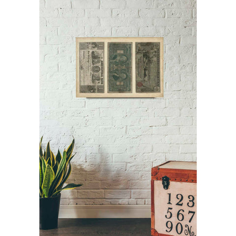 Image of 'Antique Currency V' by Vision Studio Giclee Canvas Wall Art