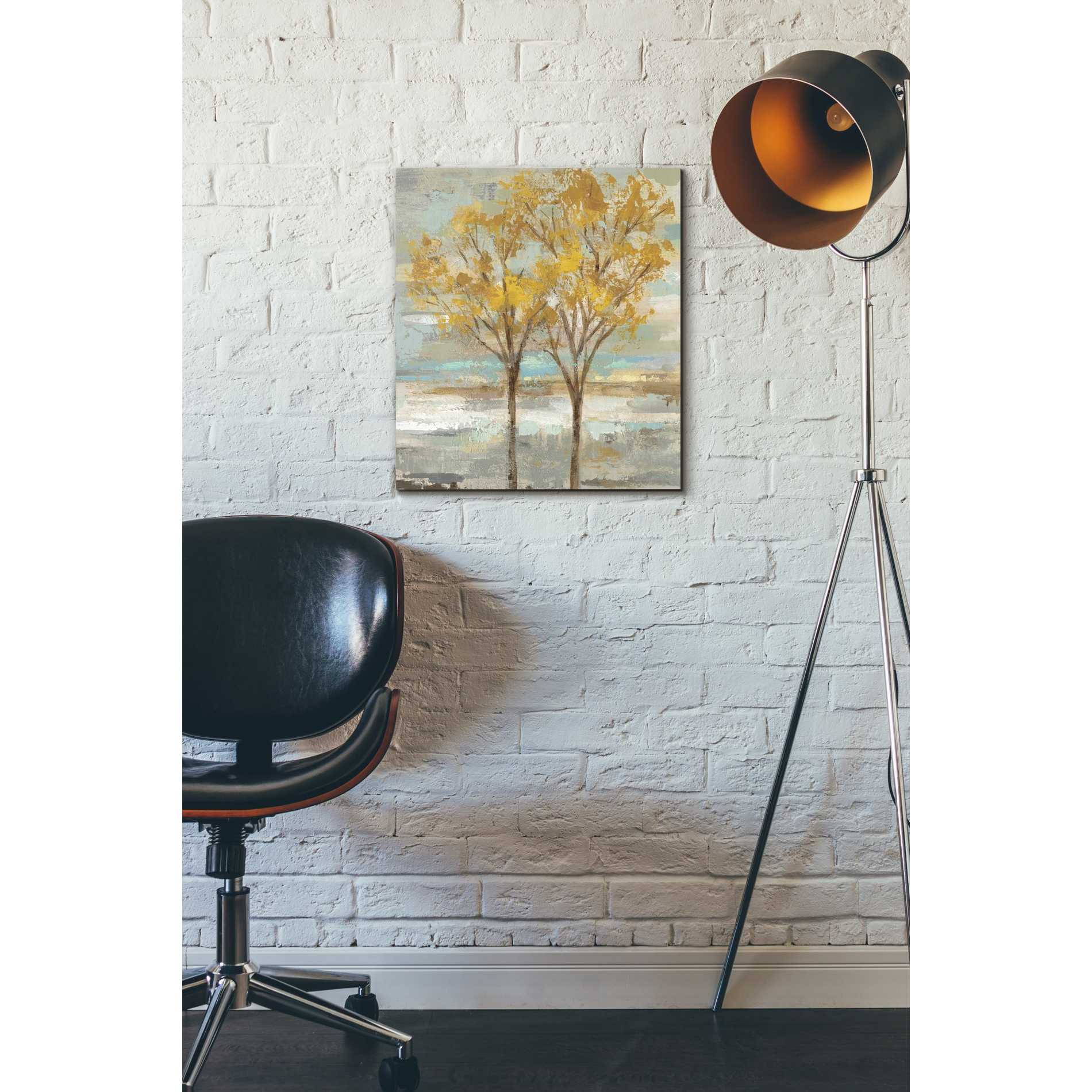 'Golden Tree and Fog II' by Silvia Vassileva, Canvas Wall Art,16 x 18